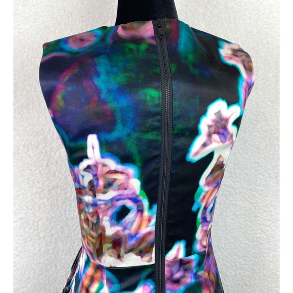 MILLY • Abstract Printed Sleeveless Mini Dress, 4 - Picture 8 of 14